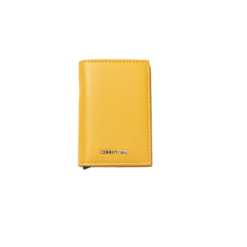Cerruti 1881 Elegante gele leren portemonnee Yellow Heren