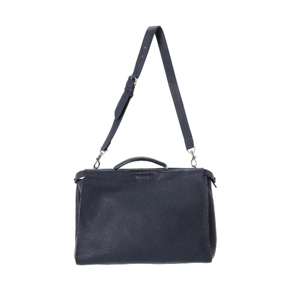 Fendi Vintage Pre-owned Leather handbags Blue Dames