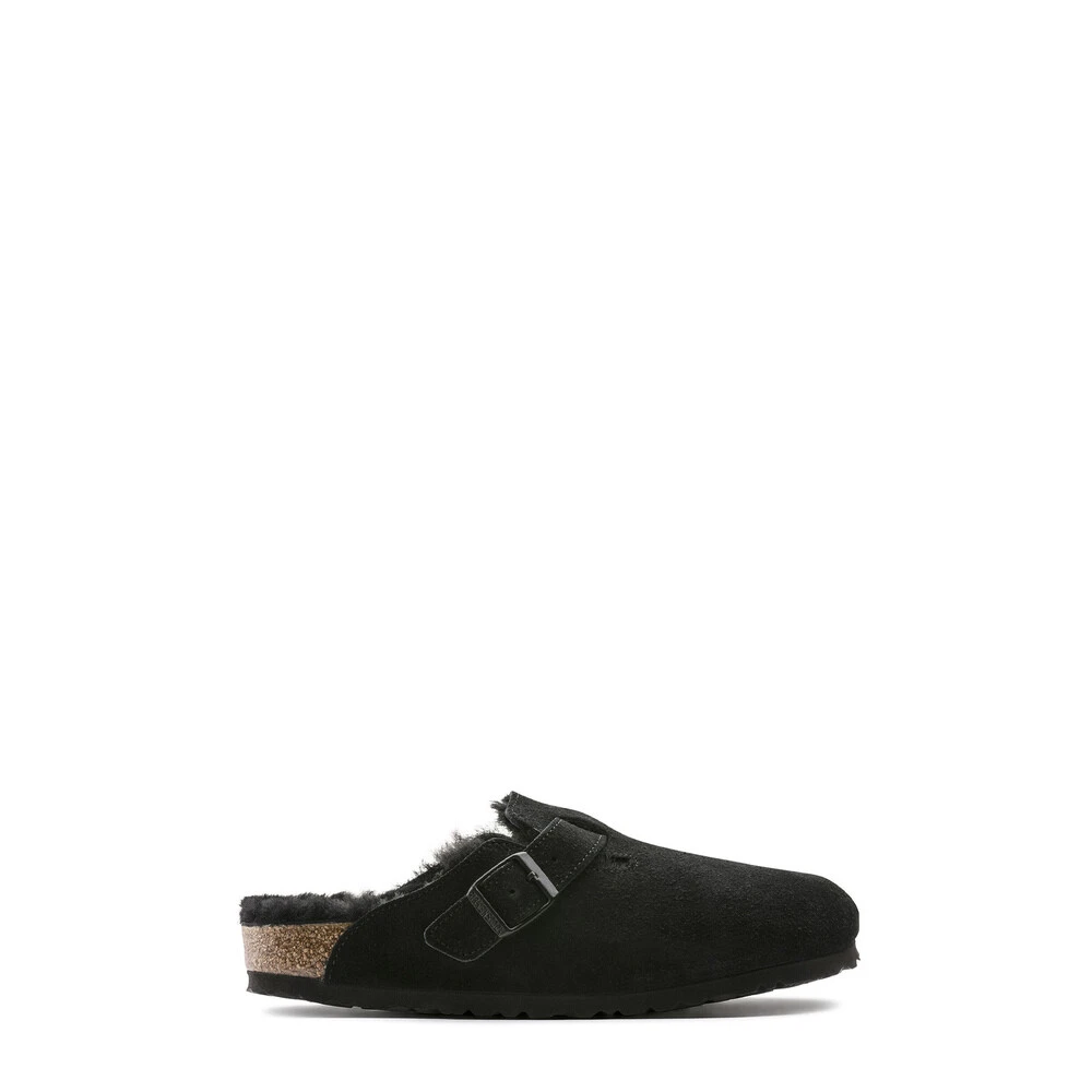 Birkenstock Men's Black Sandals Boston Shearling