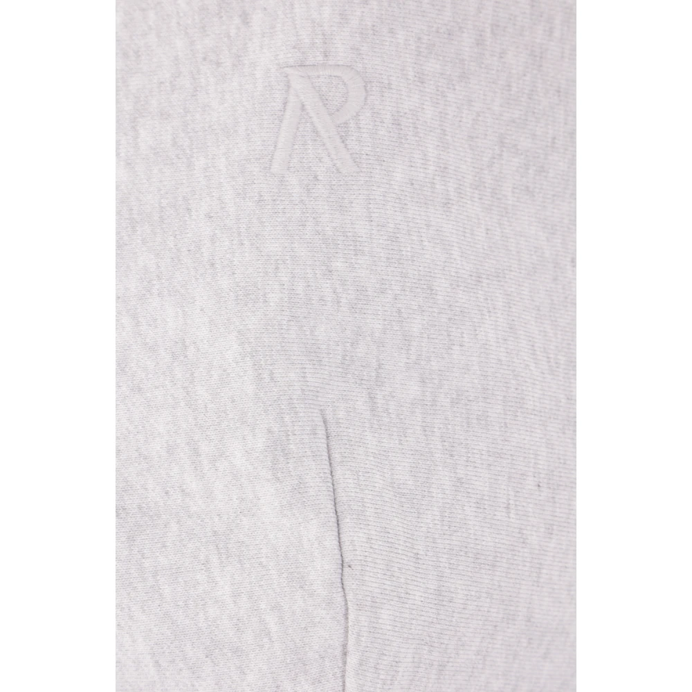 Represent Grijze Melange Hoodie met Ribdetails Gray Heren
