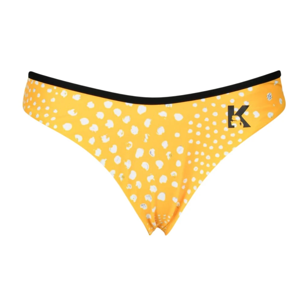 Karl Lagerfeld Witte Strandkleding Bikini Onderstuk met Contrastdetails White Dames