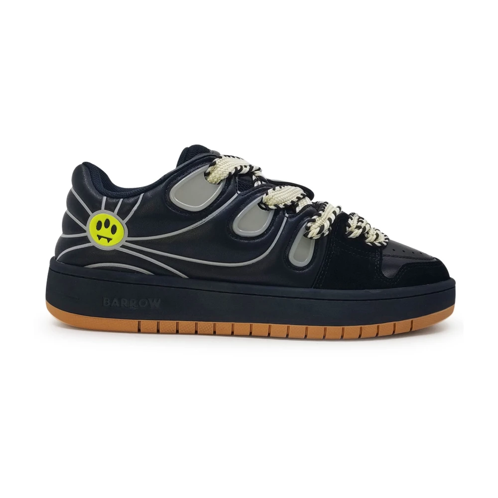 Barrow Men's Black Sneakers, 9 Uk, Skate Trainers