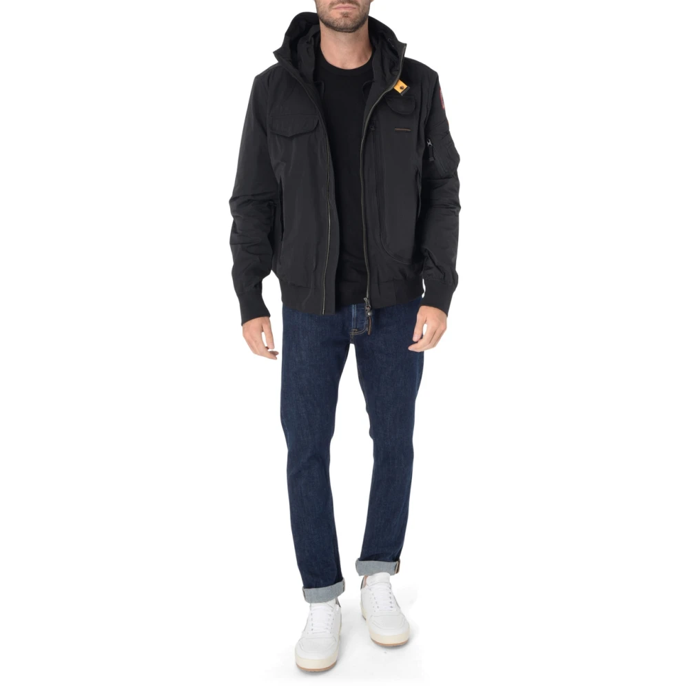 Parajumpers Zwarte Technische Lentejas Gobi Black Heren
