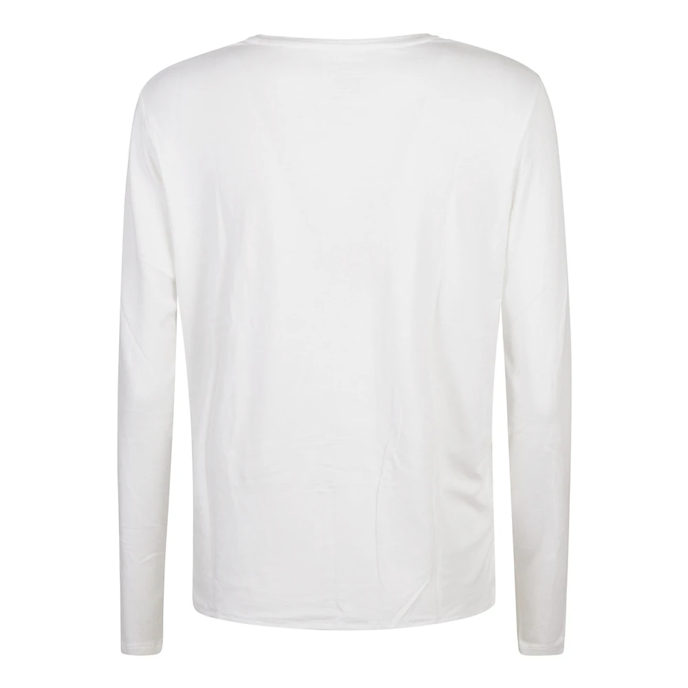 majestic filatures Witte T-shirts en Polos Viscose-Elastaan Mix White Dames