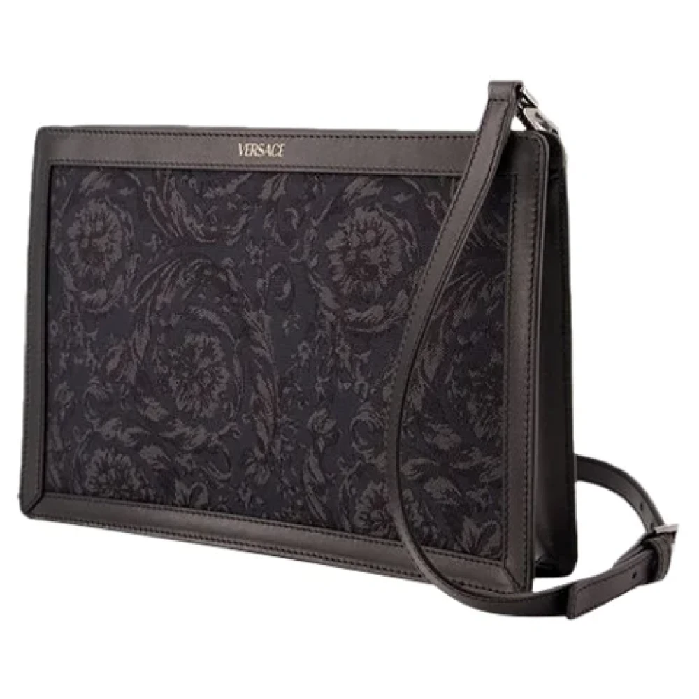 Versace Leather handbags Black Dames