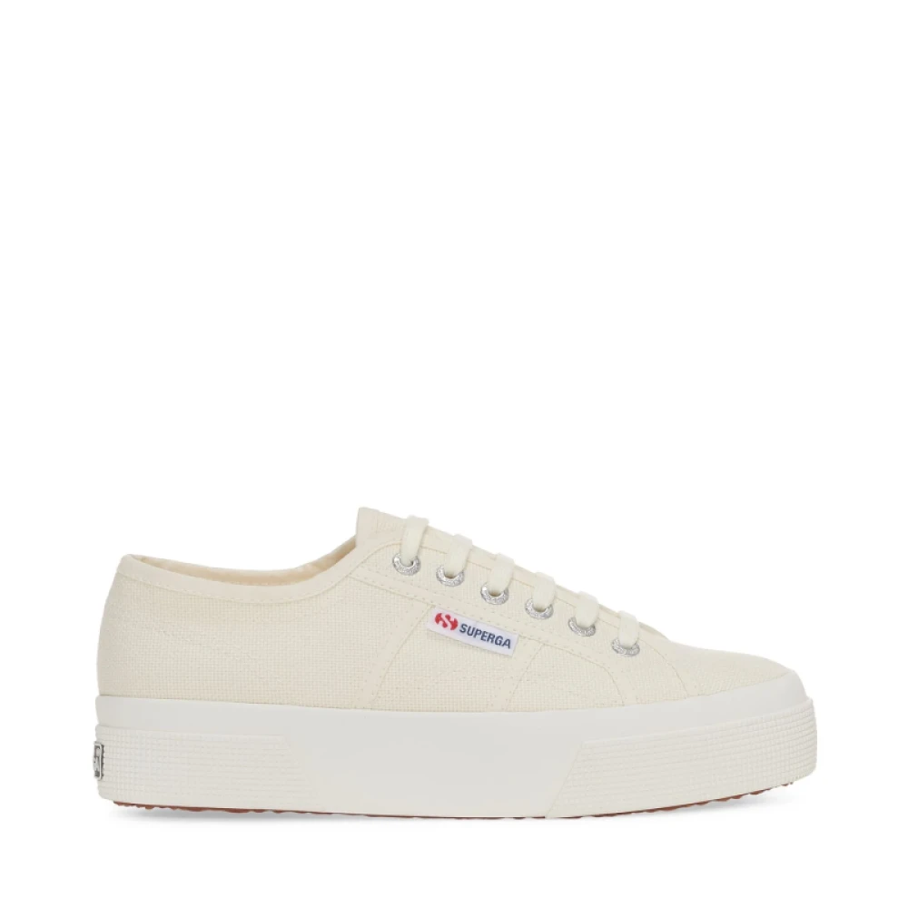 Superga Donna Beige Scarpe, 38 Eu, New,