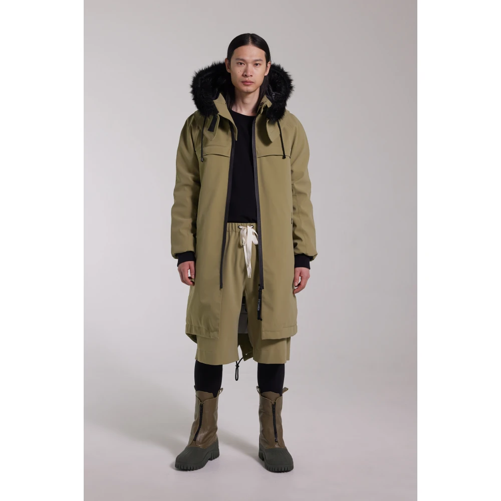 Stutterheim Waterdichte Matte Fishtail Parka Green Heren