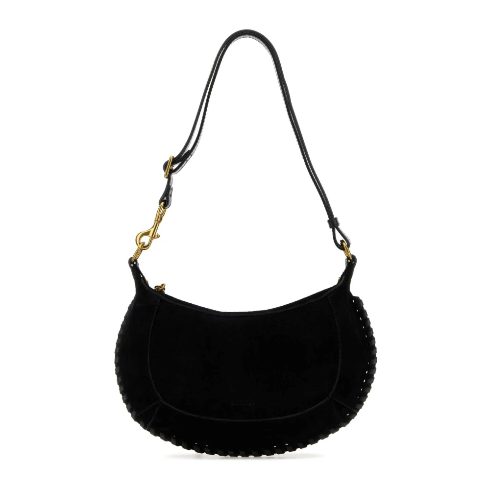 Isabel Marant Women's Black Oskan Moon Shoulder Bag
