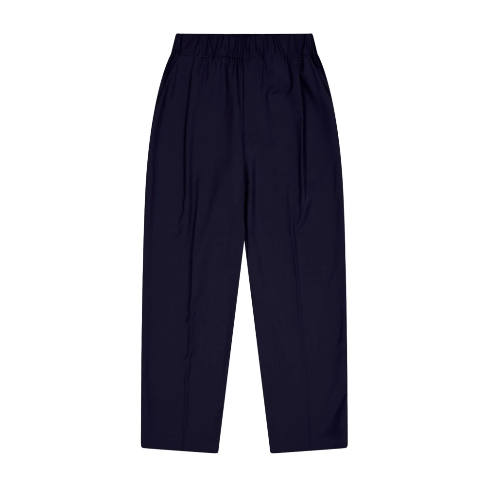 Laneus Blauwe elastische taille broek Blue Heren