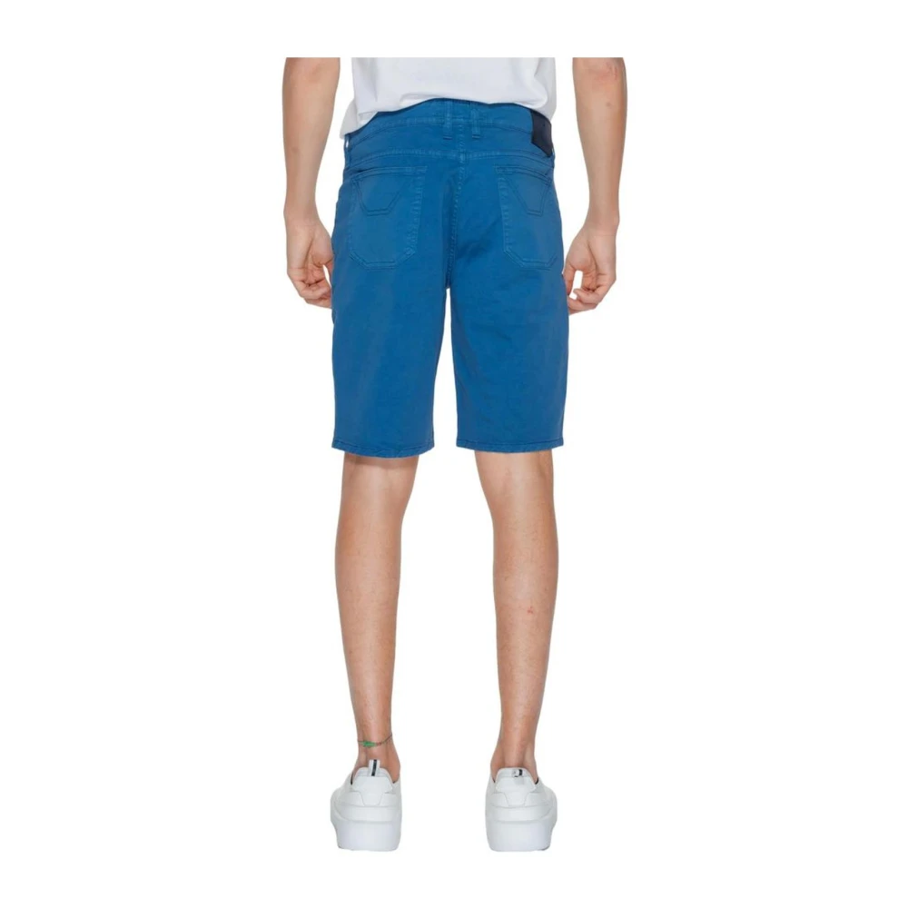 Jeckerson Katoenen Bermuda Shorts Heren Lente Zomer Collectie Blue Heren