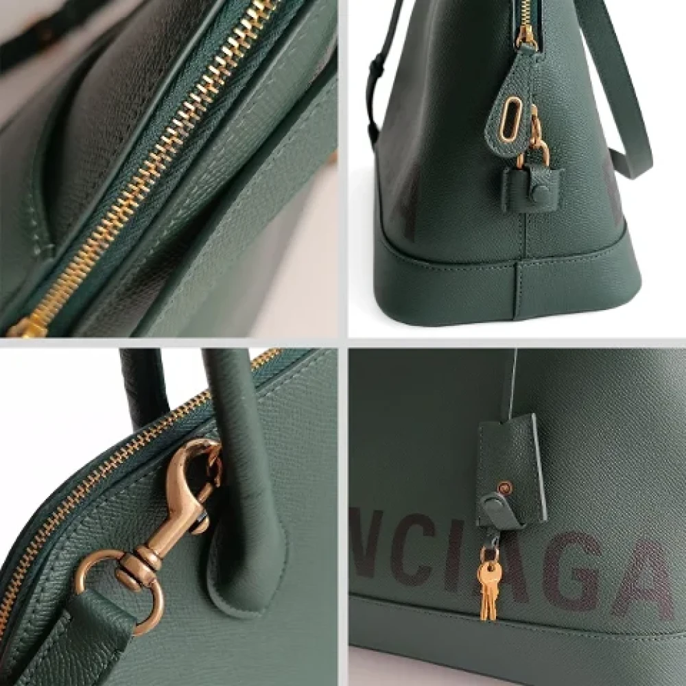 Balenciaga Vintage Pre-owned Leather shoulder-bags Green Dames