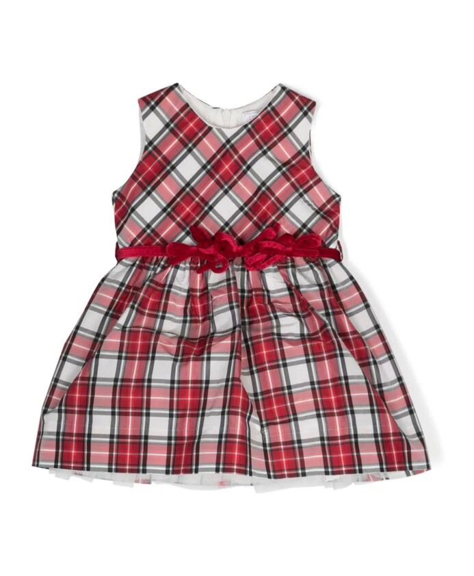 robe-rouge-a-carreaux-avec-ceinture-a