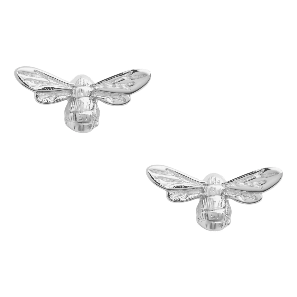 Olivia Burton Women's Gray Lucky Bee Stud Earrings