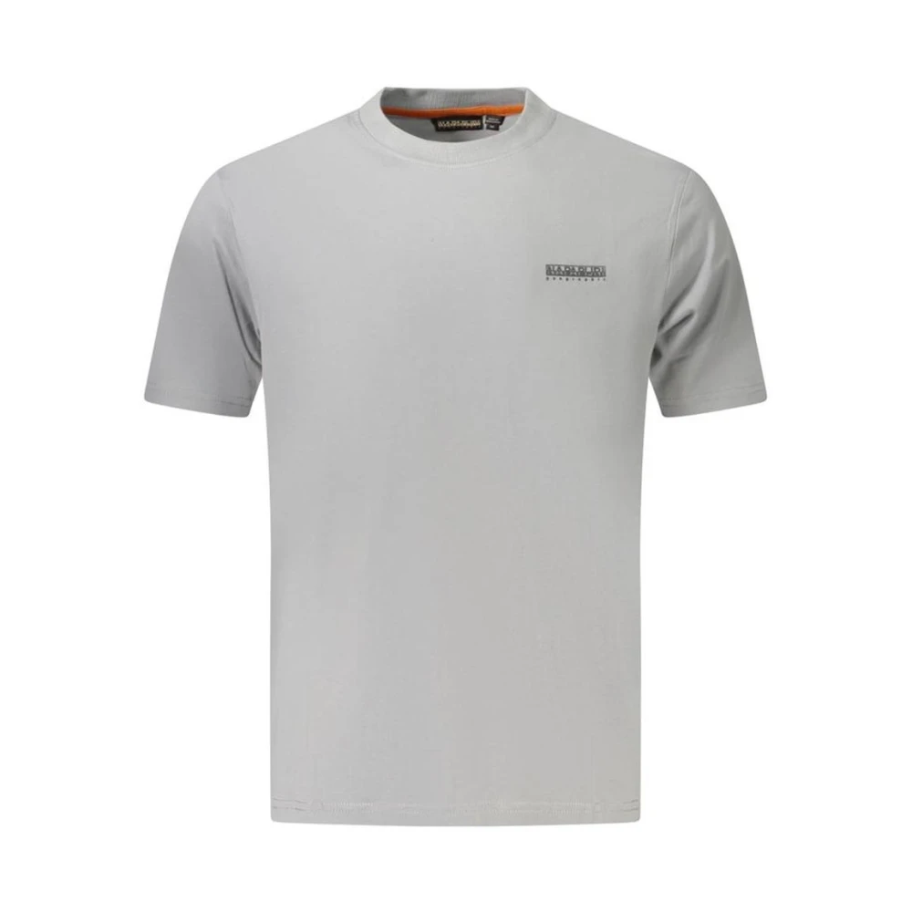 Napapijri Men's Gray Grigio Cotton T-Shirt