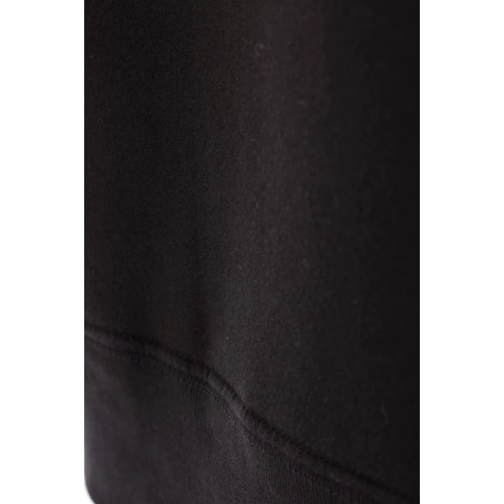 Amiri Zwarte Katoenen Trui met Logo Patch Black Heren