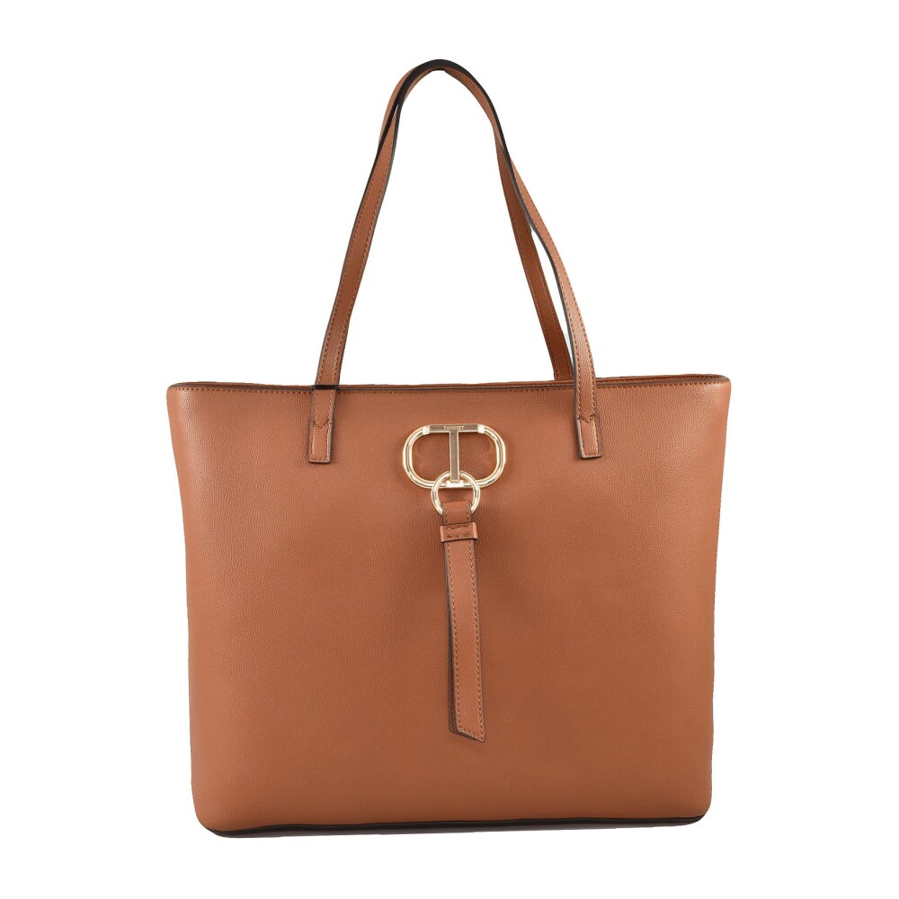 Sac Main Marron avec Sac de Rangement Signature Twinset