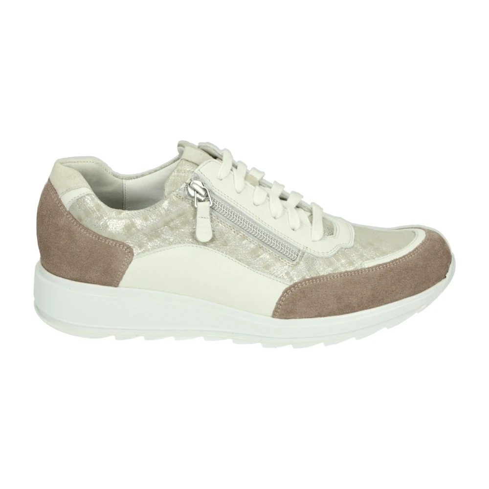 Durea Sportieve Lage Sneakers met Uitneembaar Voetbed Dames Schoenen Veelkleurig Multicolor