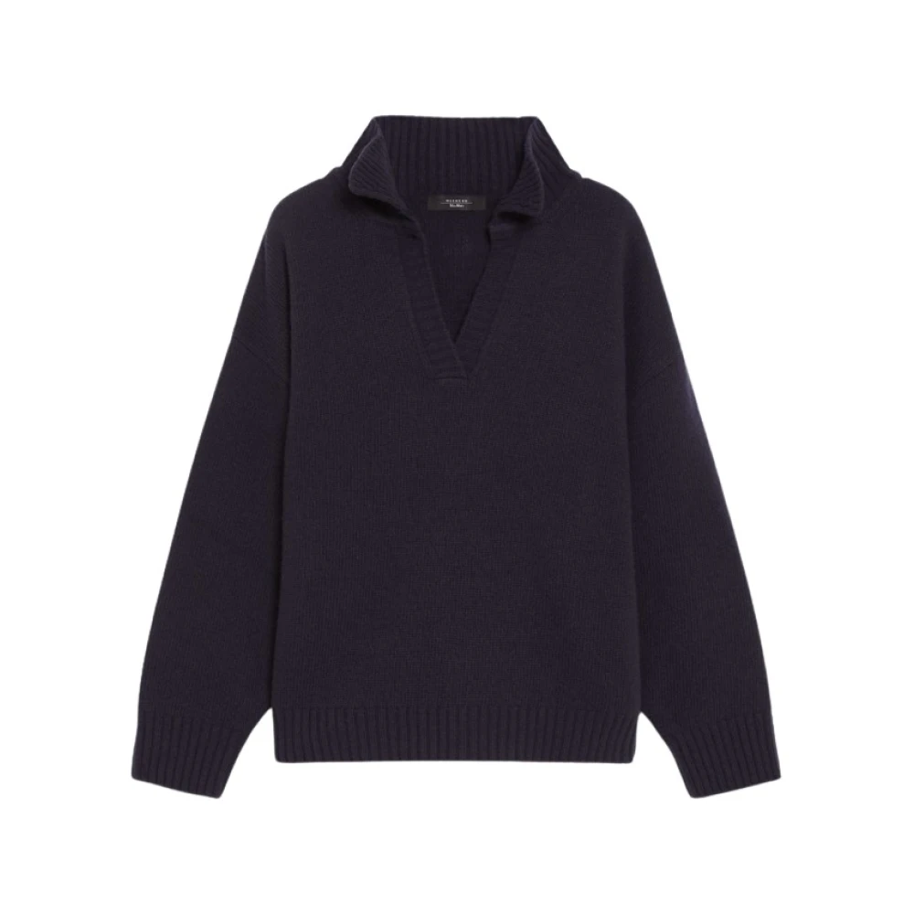 Max Mara Weekend V-hals trui Blue Dames