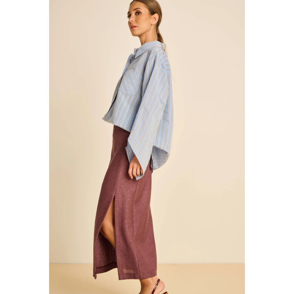 March23 Alice Blouse Blue Dames