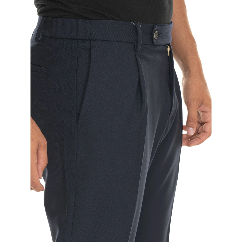 Berwich Retro Chino Broek Blue Heren