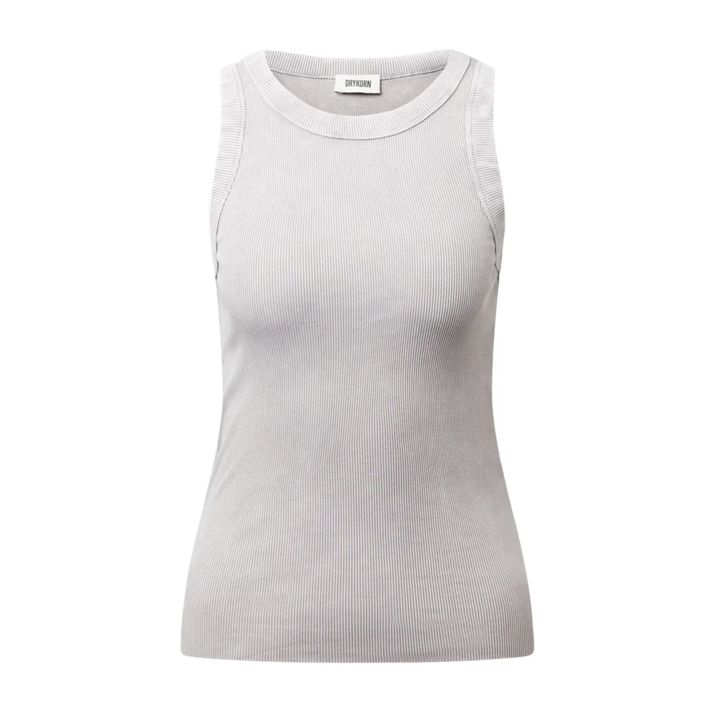 Drykorn Gray Sleeveless Tops, Female, Xs, Olina Ripp Top