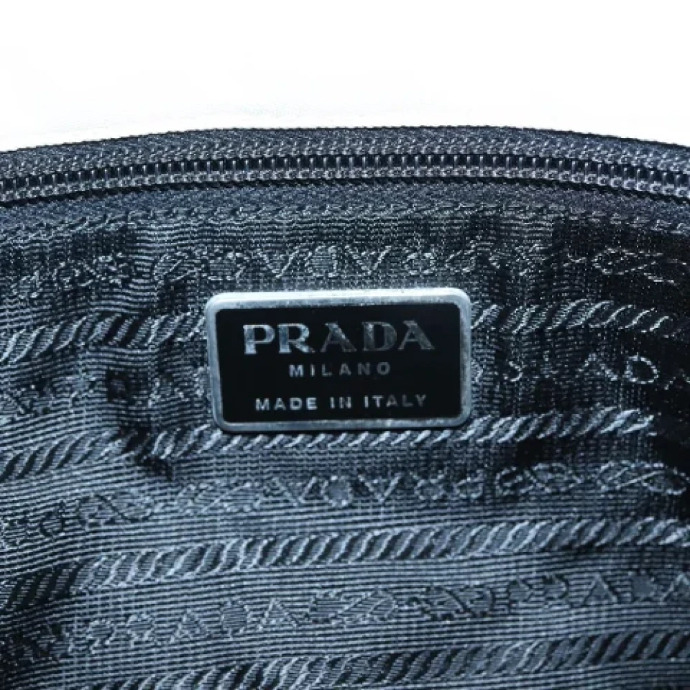 Prada Vintage Pre-owned Canvas prada-bags Gray Dames