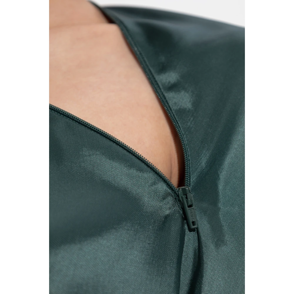 MM6 Maison Margiela Jurkje met logo patch Green Dames