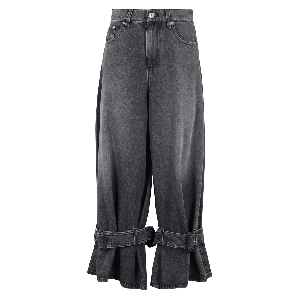 JW Anderson Stijlvolle Gesp Manchet Armband Gray Dames