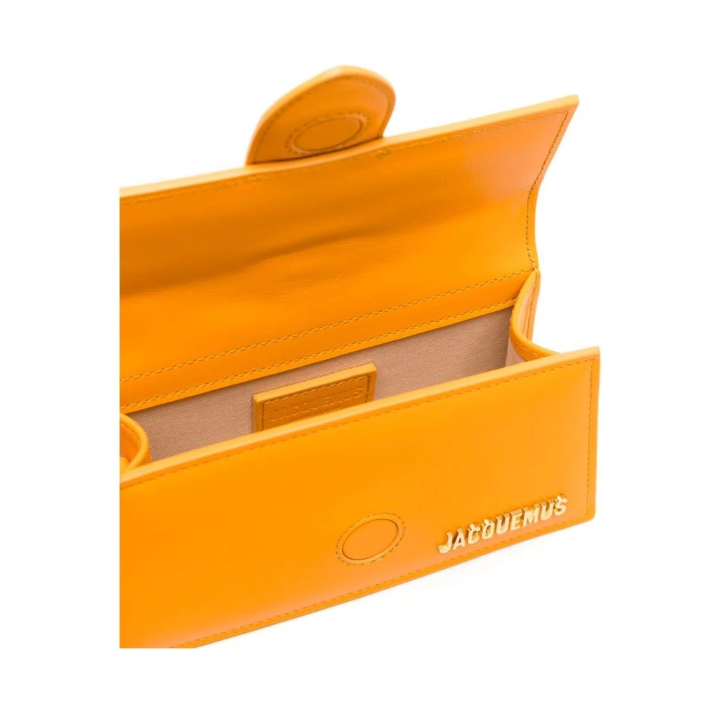 Jacquemus Gele Leren Crossbody Tas Yellow Dames