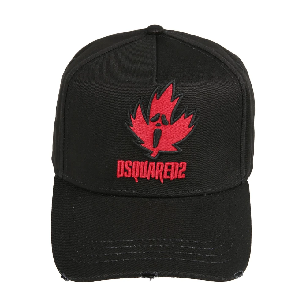 Dsquared2 Men's Black Caps, One Size, Stylish Hat For And Wo