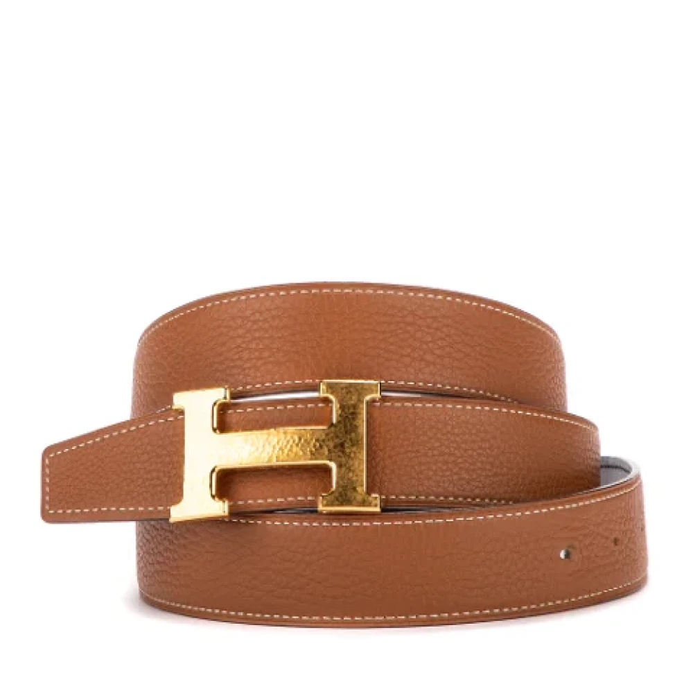 Hermès Vintage Pre-owned Leather belts Bruin Dames