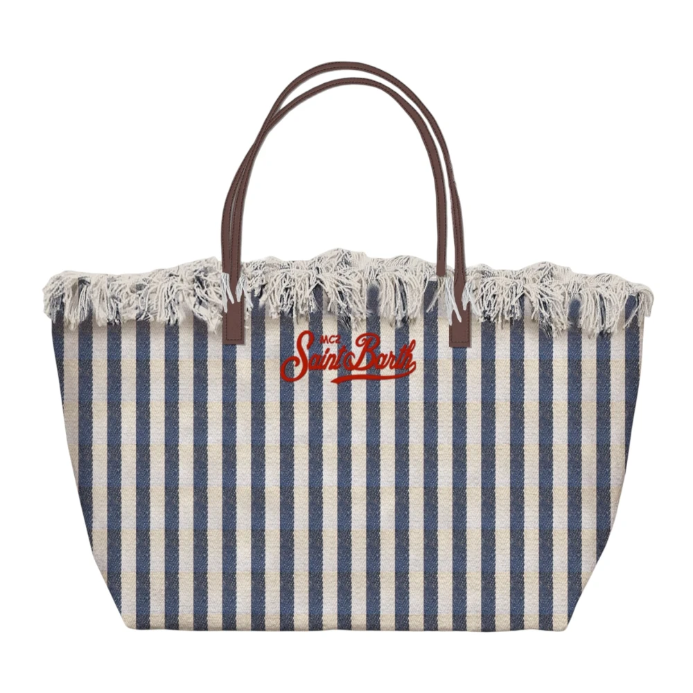 Mc2 Saint Barth Women's Blue City Bag Fringe - Handbags - One Size - Bags