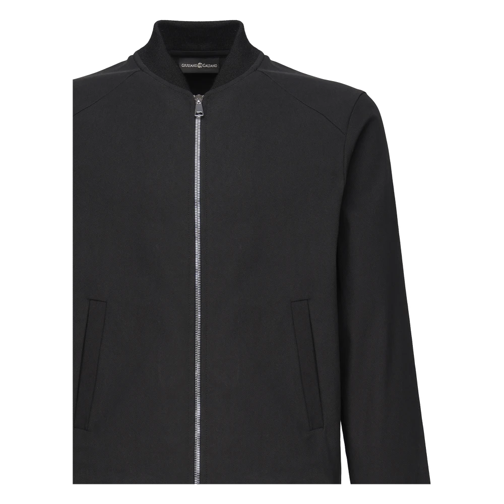 Giuliano Galiano Zwarte Miami Jas Rits Sluiting Black Heren