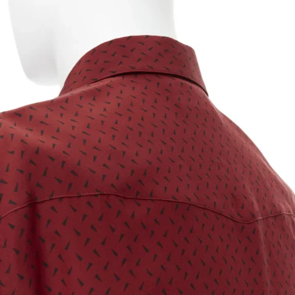 Saint Laurent Vintage Pre-owned Silk tops Red Dames