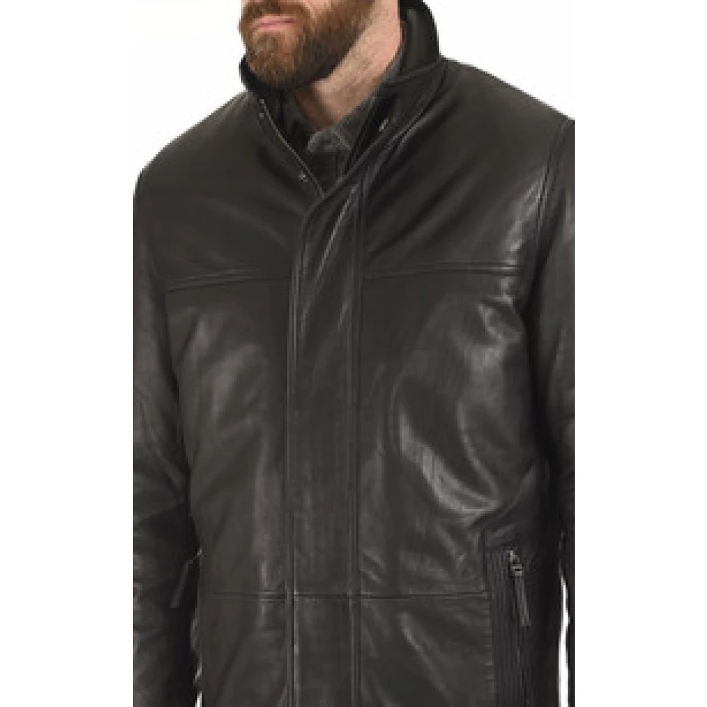 La Canadienne Zwarte Lam Comfort Vest Black Heren