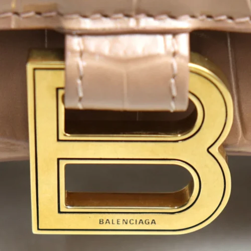 Balenciaga Vintage Pre-owned Leather shoulder-bags Beige Dames
