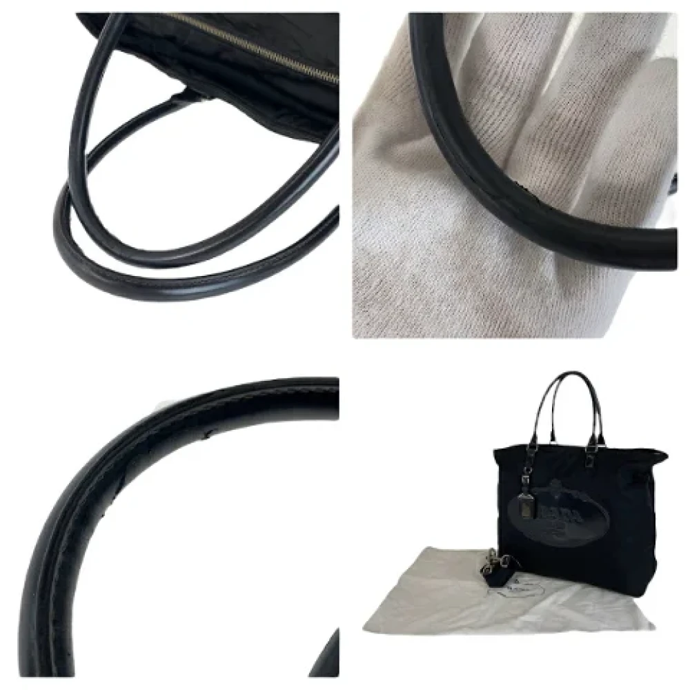 Prada Vintage Pre-owned Canvas totes Black Dames