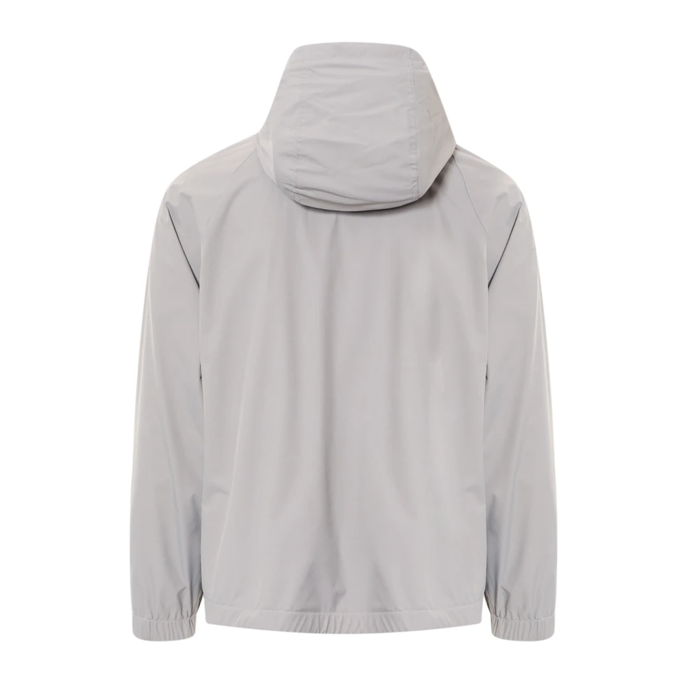 Dolce & Gabbana Nylon jas met capuchon Gray Heren