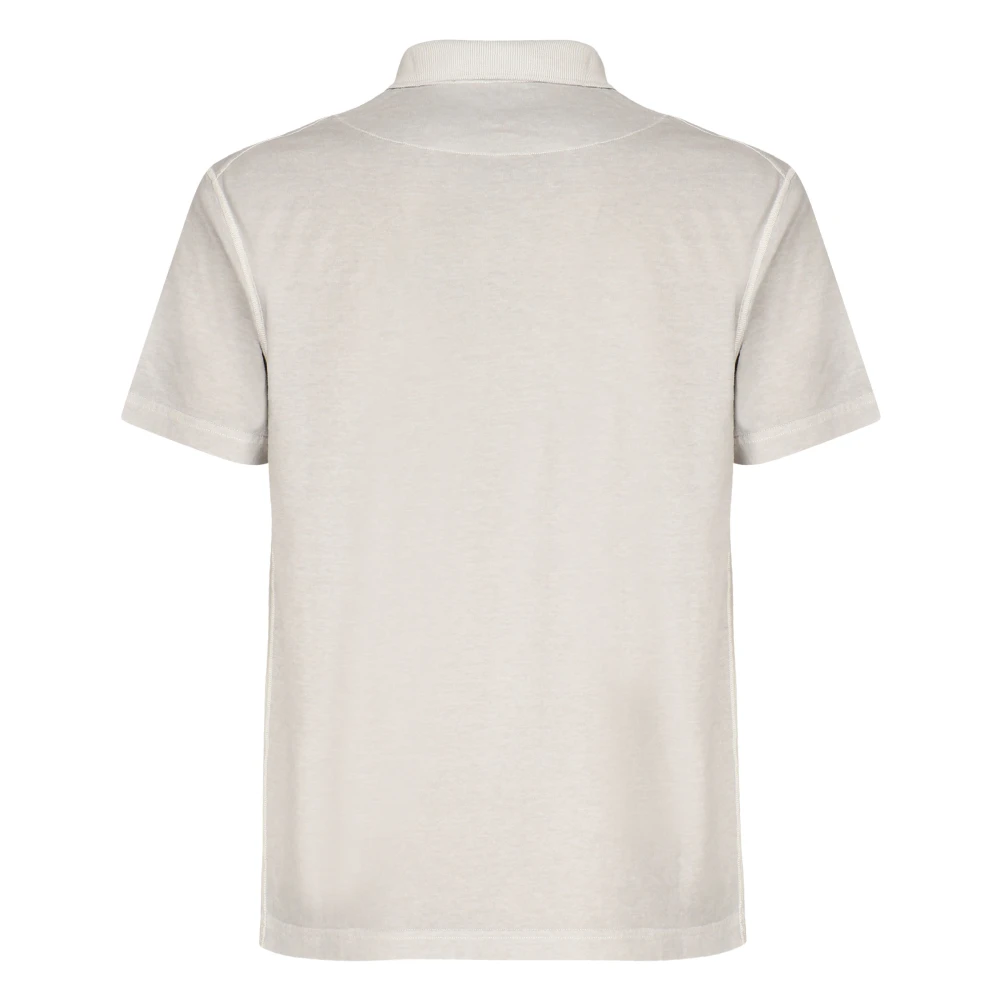 Stone Island Beige Polo Shirt met Logo Patch Beige Heren
