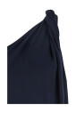 robe-longue-bleue-a-une-epaule-en-tissu-technique