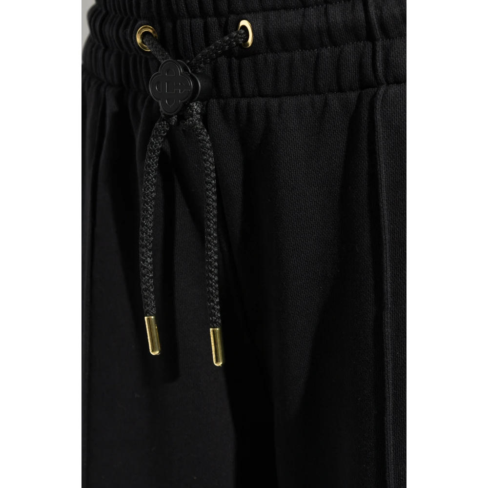 Casablanca Sweatpants met wijde pijpen Black Dames