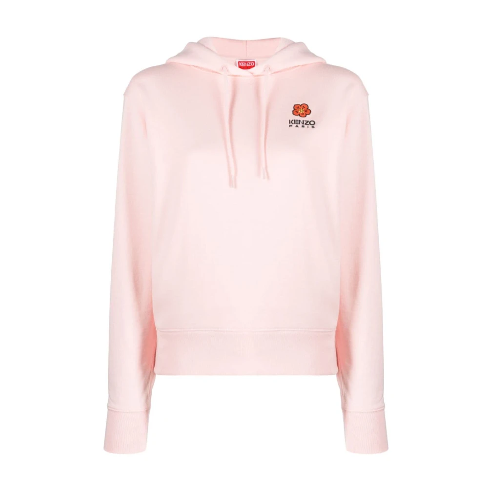 Kenzo Roze Boke Flower katoenen fleece hoodie Pink Dames