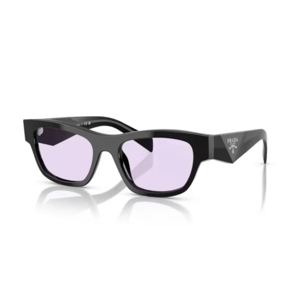 Prada Black Pr B09s 16K40j Woman Sunglasses Acetate Violet Butterfly Normal - Image 3