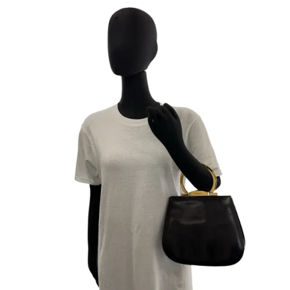 Salvatore Ferragamo Pre-owned Fabric handbags Black Dames