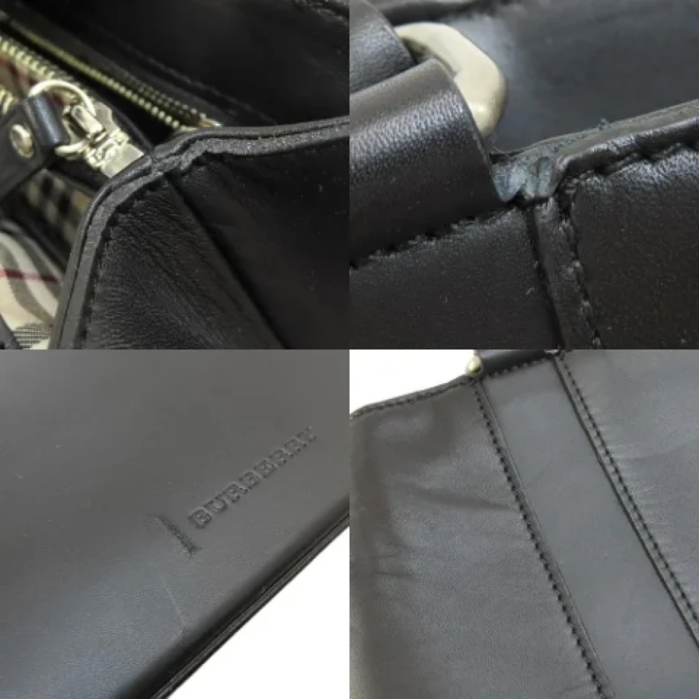 Burberry Vintage Pre-owned Fabric handbags Black Dames