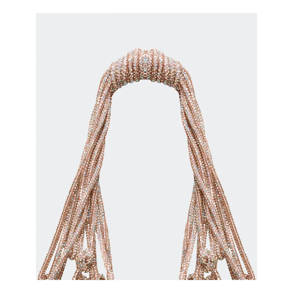 Hibourama Carrie Mini Tas Iconisch Ontwerp met Kristal Draad Pink Dames