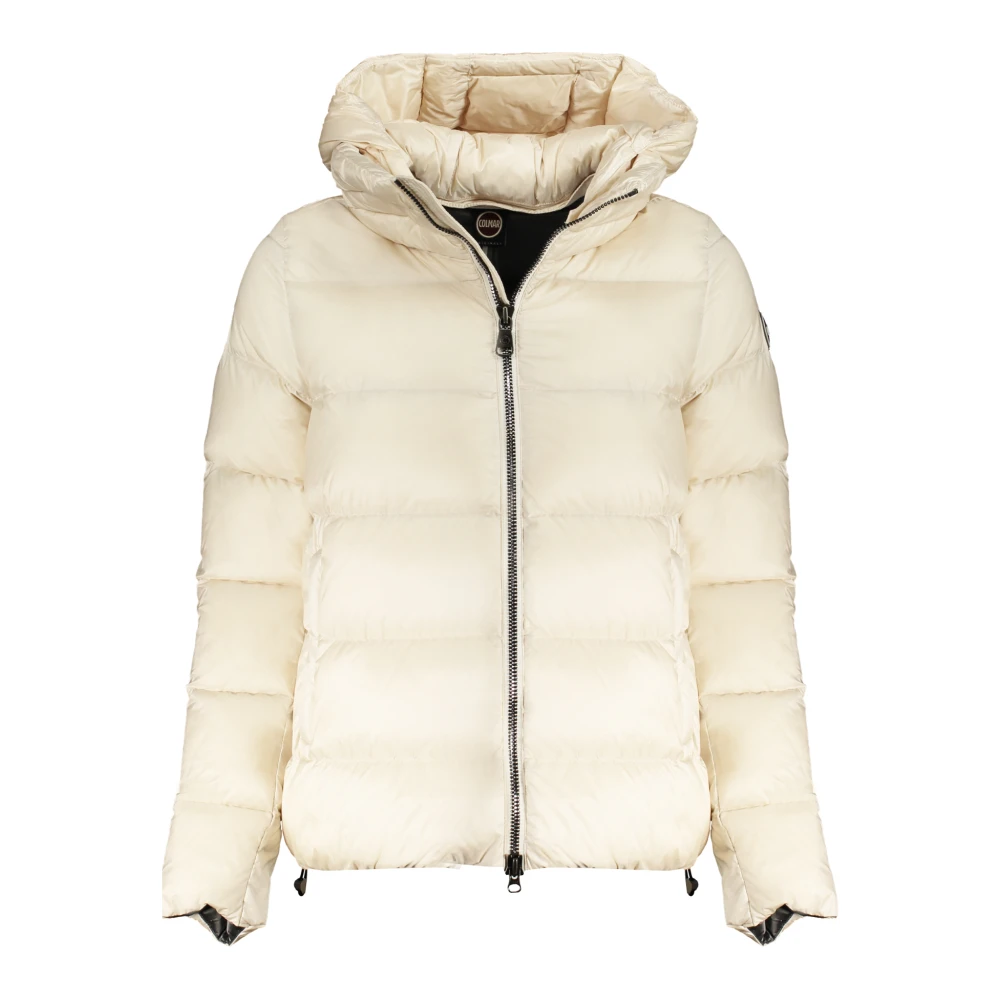 Colmar Women's Beige Down Jacket With Detachable Hood