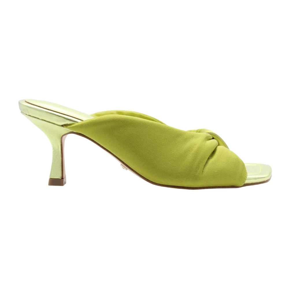 Guess Green Heeled Mules, Female, 6 Uk, Fasseel Heeled Mules