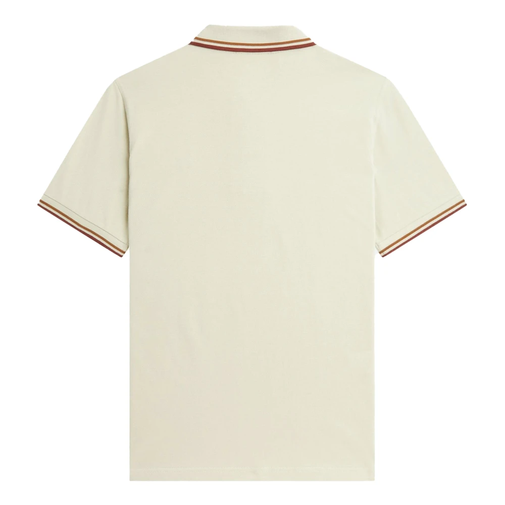 Fred Perry Original Twin Tipped Polo Havermeel Donker Karamel Whisky Bruin Beige Heren