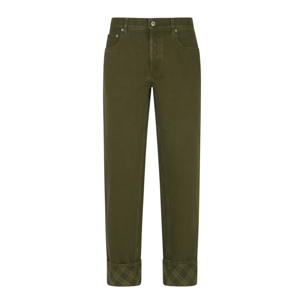 Burberry Jeans met splitzomen Green Heren